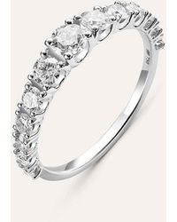 Stroili - Anello Semi-eternity Firmamenti Oro Giallo Diamante - Lyst