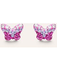 Stroili - Orecchini Lobo Silver Baby Argento Rodiato Cristallo - Lyst