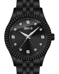 Stroili - Solo tempo cassa e bracciale black con dettagli silver - Lyst