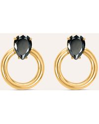 Stroili - Orecchini Pendenti Lady Code Acciaio Dorato Cristallo - Lyst