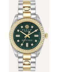 Philipp Plein - Queen crystal quadrante verde orologio in acciaio inossidabile - Lyst
