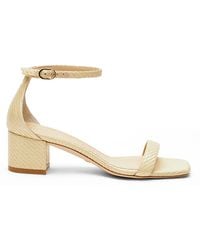 Stuart Weitzman - Simplecurve 50 Sandal, Sandals, , Fineraffia - Lyst