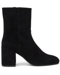 Stuart Weitzman - Nubacari Zip Bootie 75 - Lyst
