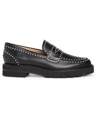 Stuart Weitzman - Parker Lift Mini Pearl Loafer - Lyst