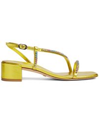 Stuart Weitzman - Soiree Crystal 35 Sandal, Last Chance, , Liquid Metallic - Lyst