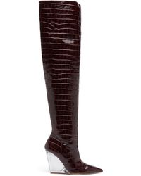 Stuart Weitzman - Lucite 100 Wedge Boot - Lyst