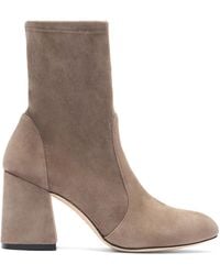 Stuart Weitzman - Flareblock 85 Stretch Bootie - Lyst