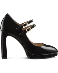 Stuart Weitzman - 100Mm Babette Patent Leather Platform Mary Jane Pumps - Lyst