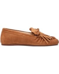 Stuart Weitzman - Britt Fringe Moccasin - Lyst