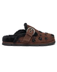Stuart Weitzman - Chrystie Shearling Mule - Lyst