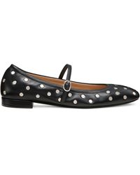 Stuart Weitzman - Claris Stud Ballet Flat, Flats And Loafers, , Smooth Calf - Lyst