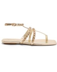 Stuart Weitzman - Soluxe Crystal Sandal - Lyst