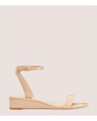 Stuart Weitzman - Avenue 35 Ankle-strap Wedge Sandal The Sw Outlet - Lyst