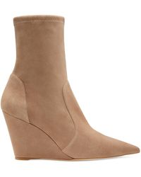 Stuart Weitzman - Stuart Wedge 85 Sock Bootie - Lyst