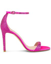 Stuart Weitzman - Nudist Shine 100 Sandal - Lyst