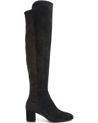 Stuart Weitzman - 5050 Yuliana Boot, Boots And Booties, , Suede/Stretch Gabardine - Lyst