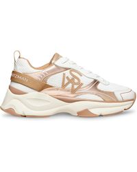 Stuart Weitzman - Breathable Mesh Leather Trainers - Lyst