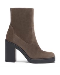 Stuart Weitzman - Bethenny 80 Zip Bootie - Lyst