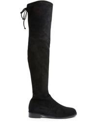 Stuart Weitzman - Lowland Bold Boot, Boots And Booties, , Suede Stretch - Lyst