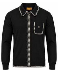 Gabicci - Nick Long Sleeve Zip Thru Knit - Lyst