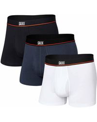 Saxx Underwear Co. - Non-Stop Stretch Cotton 3 Pack Trunks - Lyst