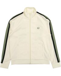Fred Perry - Two Colour Tape Track Jacket - Lyst