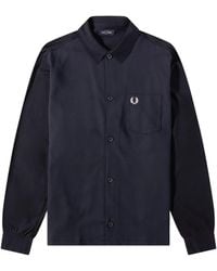 Fred Perry - M5 Pique Panel Long Sleeved Shirt - Lyst