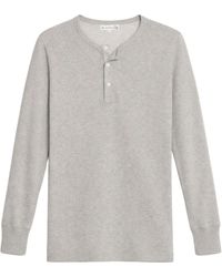 Merz B. Schwanen - 2M06 Vintage Machine Refined Classic Fit Long Sleeve Henley - Lyst
