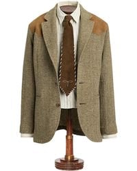 RRL - Unconstructed Suede-Trim Blazer - Lyst
