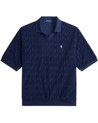 Polo Ralph Lauren - Relaxed Fit Cabled Terry Polo Shirt - Lyst