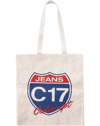 C17 Jeans - Crest Tote Bag C17bag-nat Colour: Natural, Size - Lyst