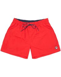 red fila shorts
