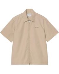 Carhartt - Short Sleeve Postal Zip Shirt - Lyst