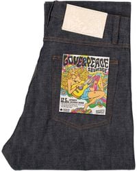 Naked & Famous - Weird Guy Love & Peace Selvedge Jeans - Lyst