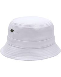 Lacoste - Unisex Organic Cotton Bucket Hat - Lyst