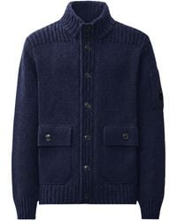 C.P. Company - Lambswool Lens Button Sweater - Lyst
