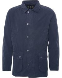 Barbour - Ashby Casual Jacket - Navy - Lyst