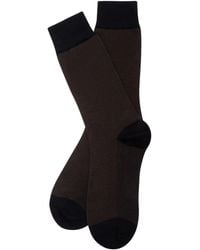Stuarts London - Brian Oak Birds Eye Patterned Socks - Lyst