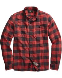 RRL - Plaid Twill Workshirt - Lyst