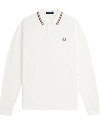 Fred Perry - M3636 Long Sleeve Twin Tipped Polo Shirt - Lyst
