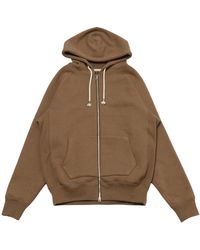 Wonder Looper - Double Heavyweight Iron Mordant Foxfibre Zip Hoodie - Lyst