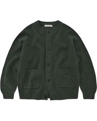 FRIZMWORKS - Heavy Wool Round Cardigan - Lyst