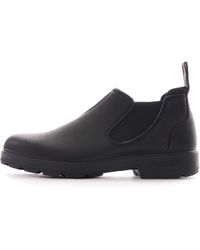 Blundstone 2039 Leather Slip On Boots - Black