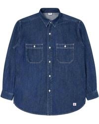Edwin - Denim Work Shirt - Lyst