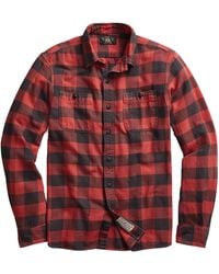 RRL - Plaid Twill Workshirt - Lyst
