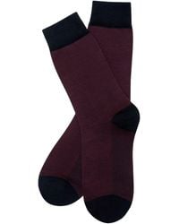Stuarts London - Brian Oak Birds Eye Patterned Socks - Lyst