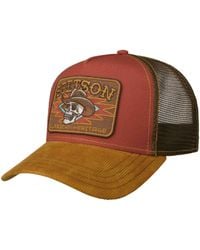 Stetson - Cowboy Skull Trucker Cap - Lyst