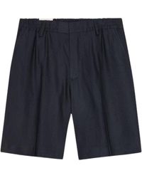 NN07 - Billie Linen Blend Shorts - Lyst