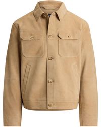 Polo Ralph Lauren - The Ashdale Suede Shacket - Lyst