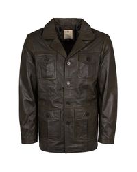 real hoxton - Safari Leather Jacket - Lyst